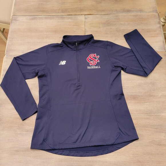 New Balance South Carolina Baseball 1/4 Zip Pullover Sweatshirt Women Sz M - Picture 1 of 8